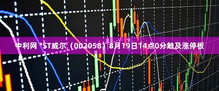 中利网 *ST威尔（002058）8月19日14点0分触及涨停板