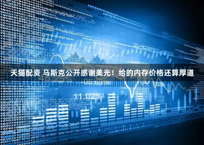 天猫配资 马斯克公开感谢美光！给的内存价格还算厚道